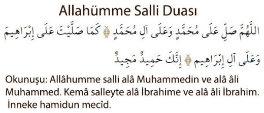 Allahmme Salli Barik Duas