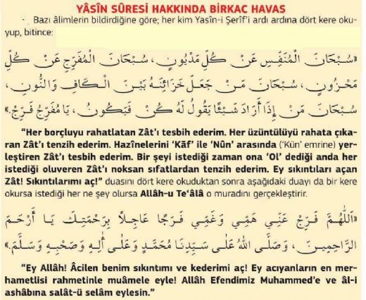 Havas Duaları Okunuşu ve Anlamı