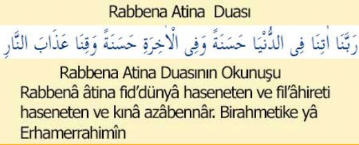 Rabbena Atina Duası Okunuşu ve Anlamı