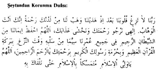 Şeytandan Korunma Duası Okunuşu ve Anlamı