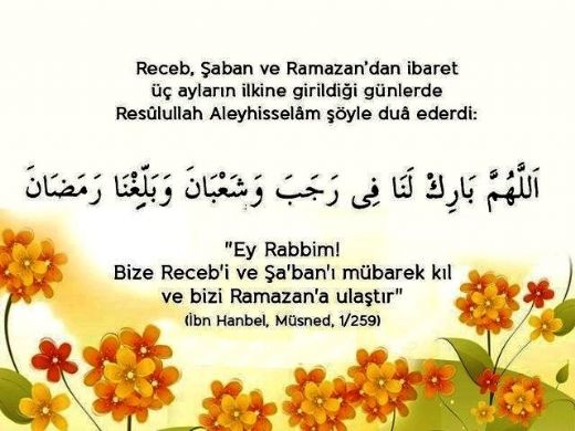 Üç Aylar Duası Okunuşu ve Anlamı